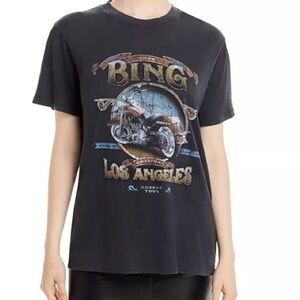 Anine Bing Lili Biker Graphic Tee